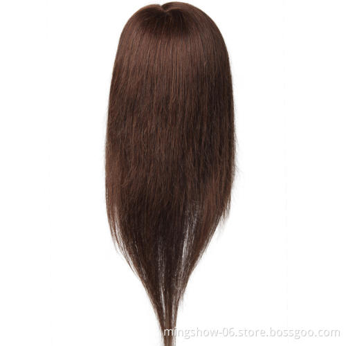Wholesale 14 inch 100 real human hair mannequin head brown color